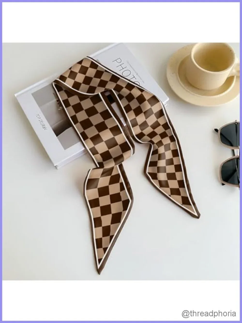 Polyester Satin Silk Feeling Scarf Hair Neck Handbag Long Thin Women Girls